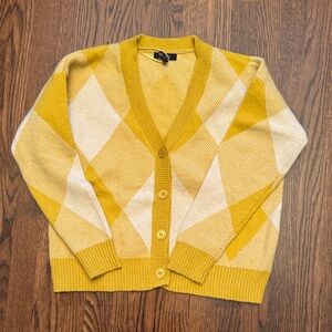 🎈🎈 UTILITY FOX Golden Diamond Pattern Women's Cardigan